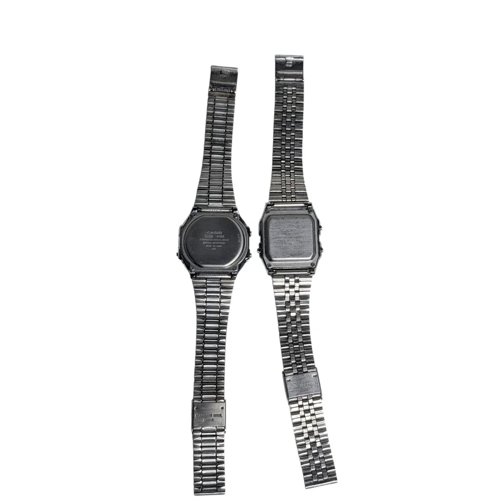 Lot of 3 Casio Watches A168 Illuminator AL-180 Batteryless AW-81 Telememo 30 Vtg